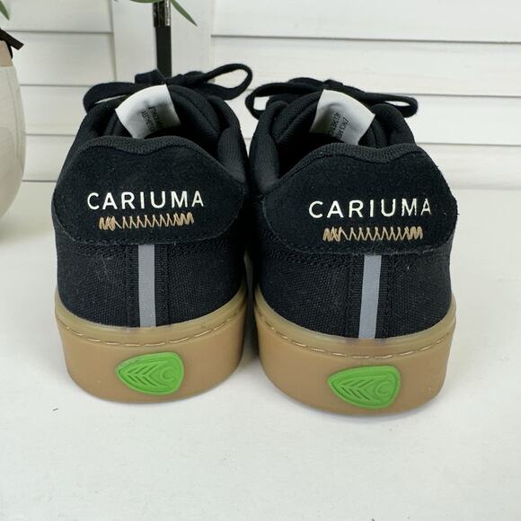 Cariuma Naioca Pro Black Suede Canvas Skate Shoes Lace Up Sneaker Size 8.5 EU 41 - Picture 5 of 10